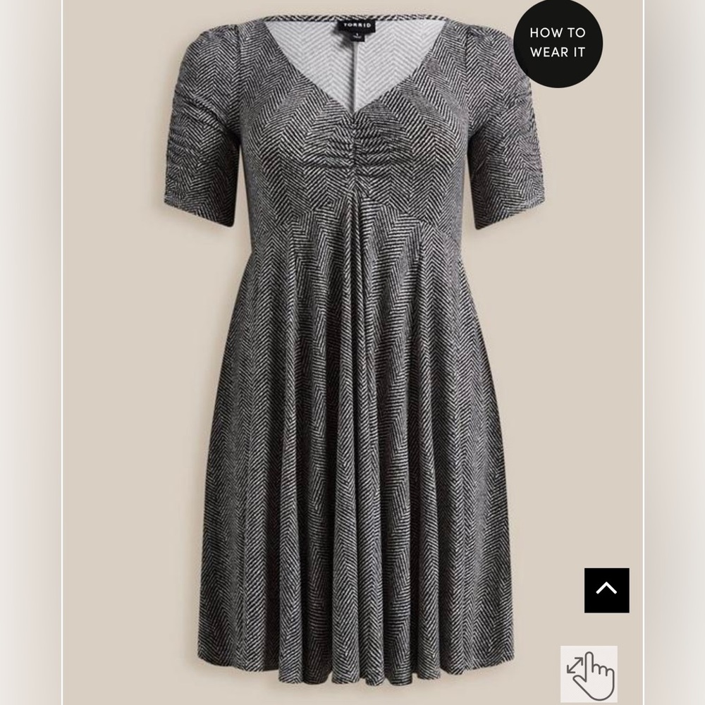 NWT Torrid Cinch Front Skater Dress